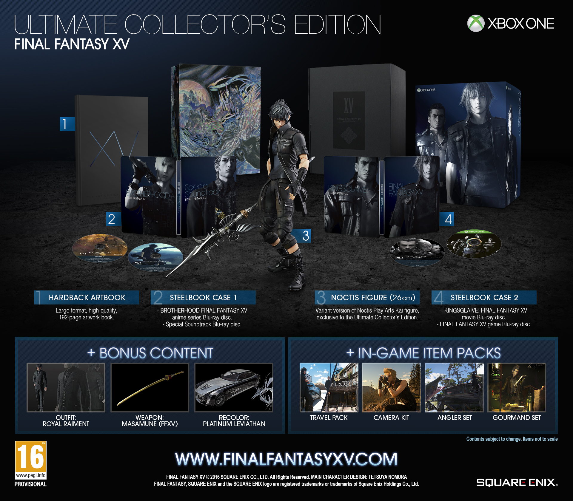 Final Fantasy XV Deluxe and Ultimate Collector's Edition revealed 
