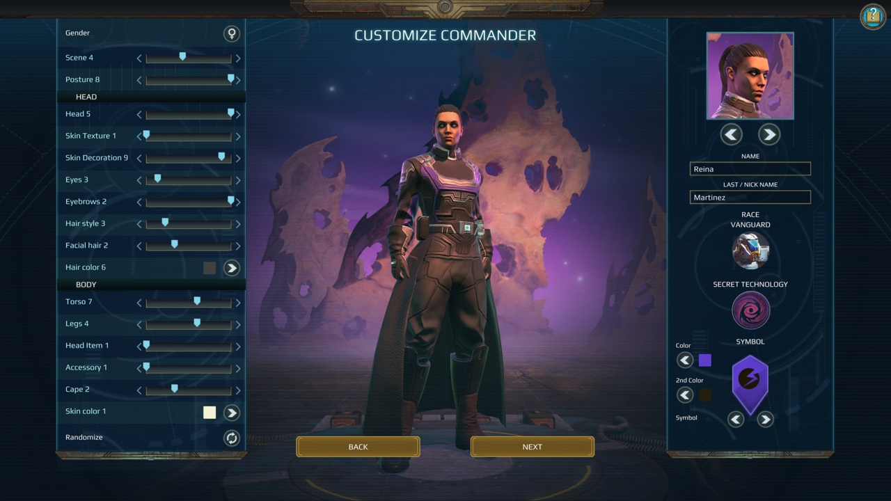 Age of Wonders: Planetfall commander customization