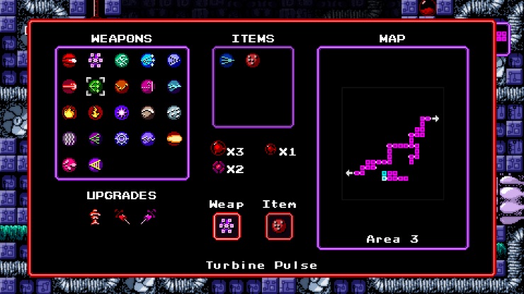 Axiom Verge inventory