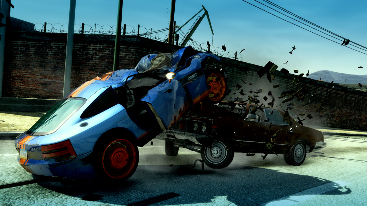 A screenshot from Burnout Paradise Remastered Switch