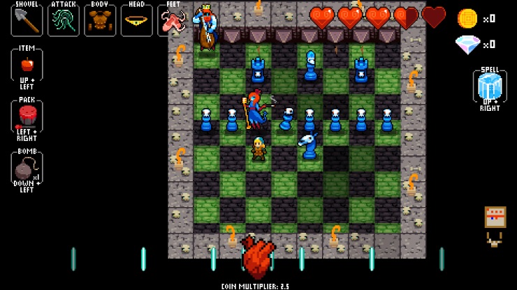 Crypt of the NecroDancer chessboard