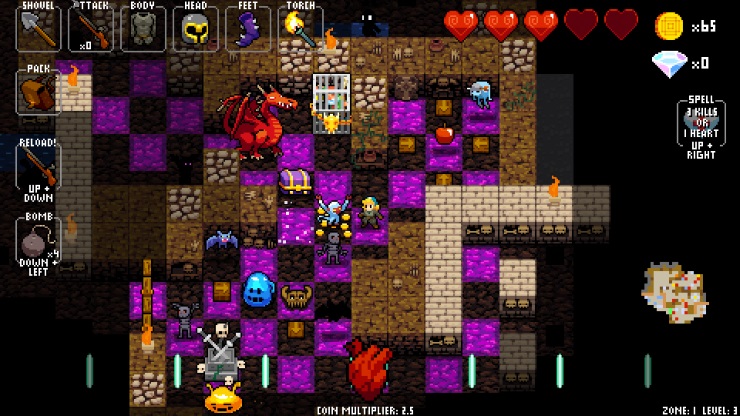 Crypt of the NecroDancer zone 1