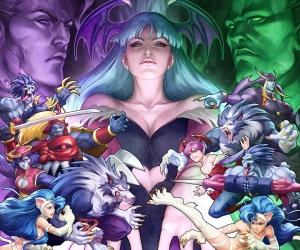 Darkstalkers-Resurrection-Q-Bee-and-Rikuo