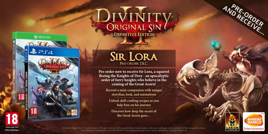 Divinity Original Sin 2 Definitive Edition Pre Order Bonus