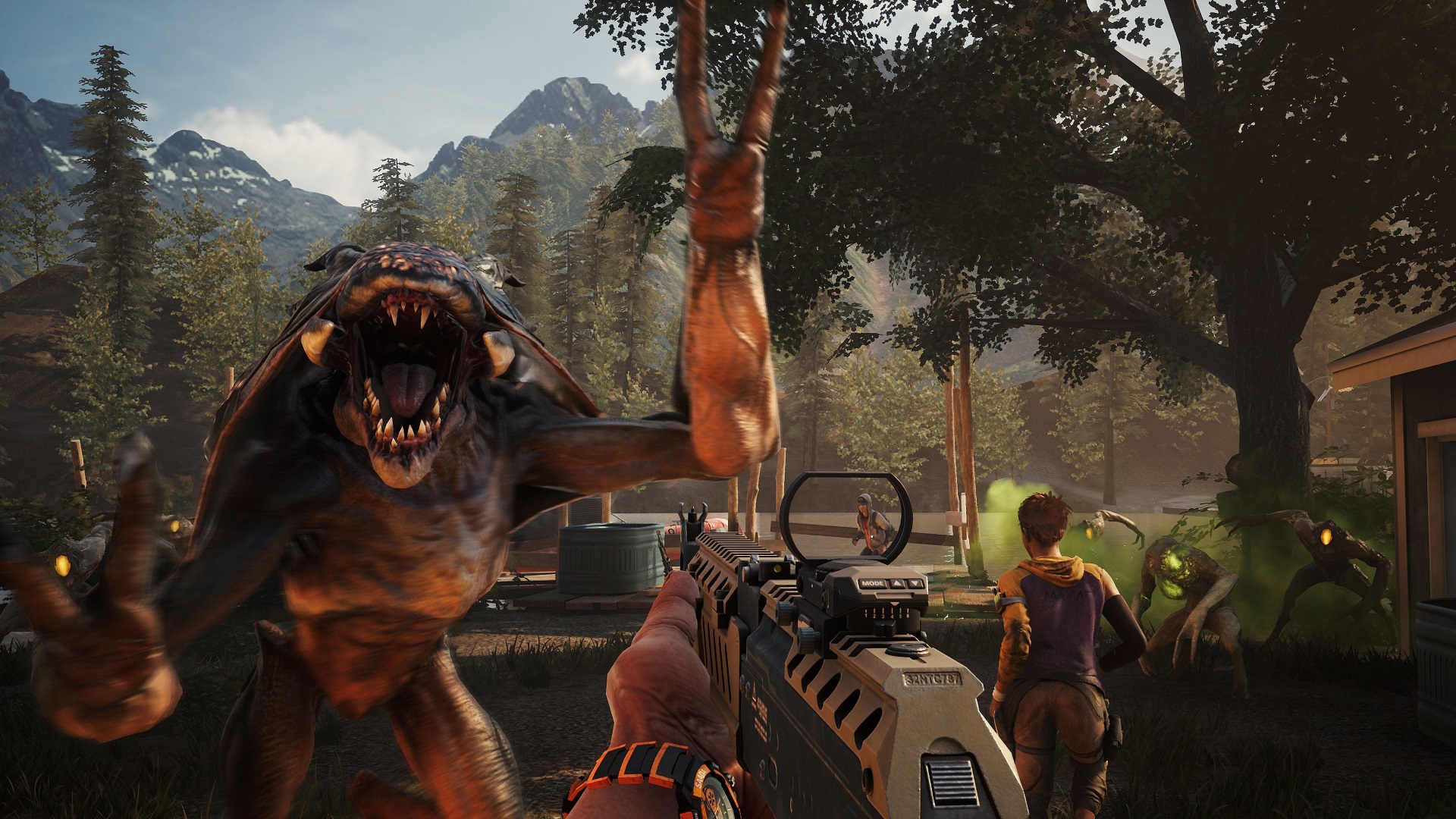 Jogo de tiro multiplayer cooperativo Earthfall: Alien Horde é