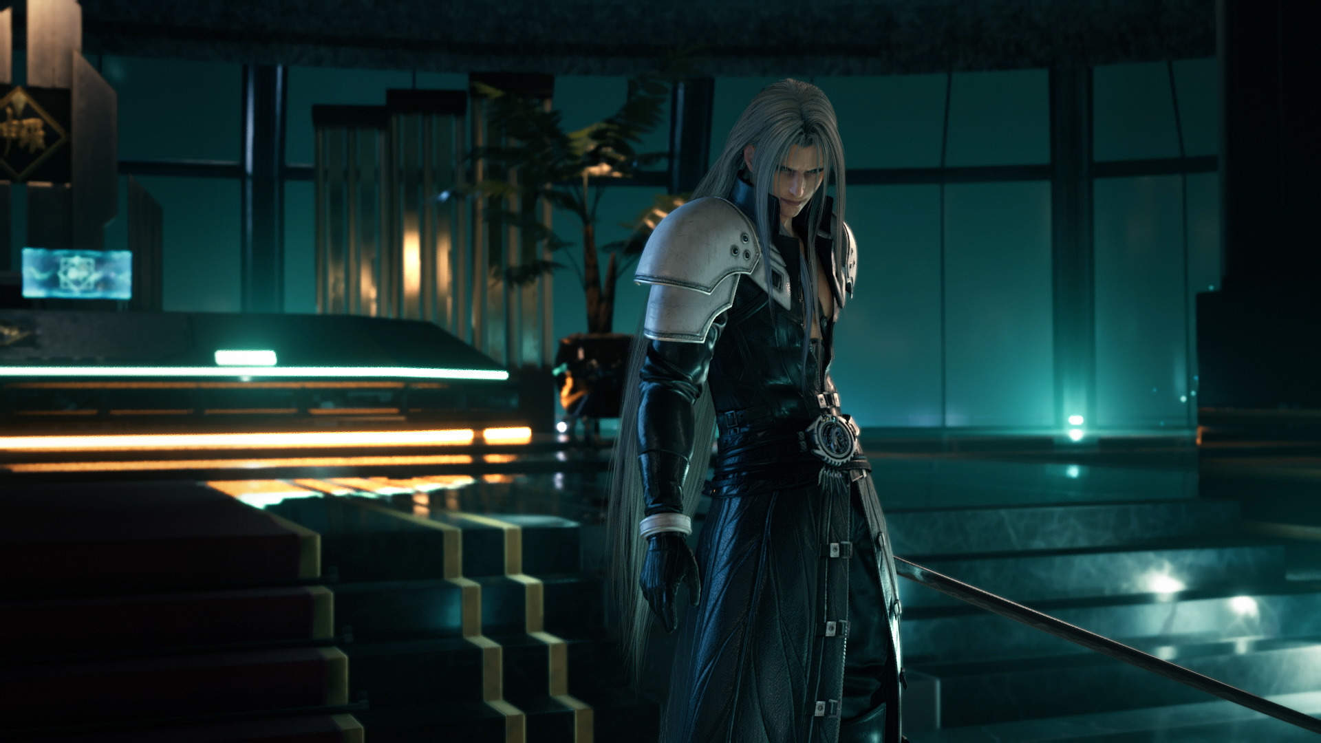 An image of Sephiroth from FFVII Remake