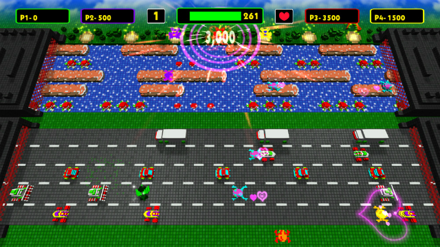 Frogger: Hyper Arcade Edition - Classic Graphics