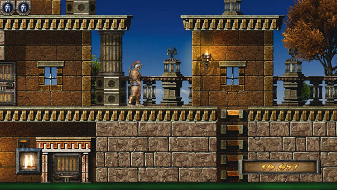 Gods gameplay (PC Game, 1991) 