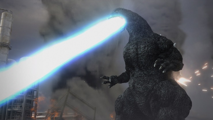 Godzilla flame blast