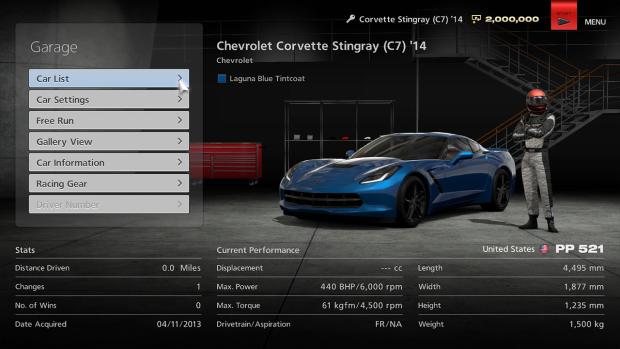 Gran Turismo 6 Garage