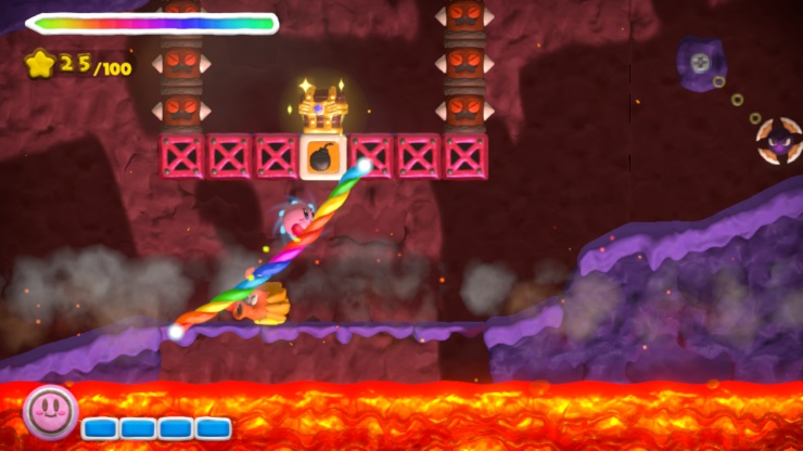 Kirby and the Rainbow Paintbrush review screenshot