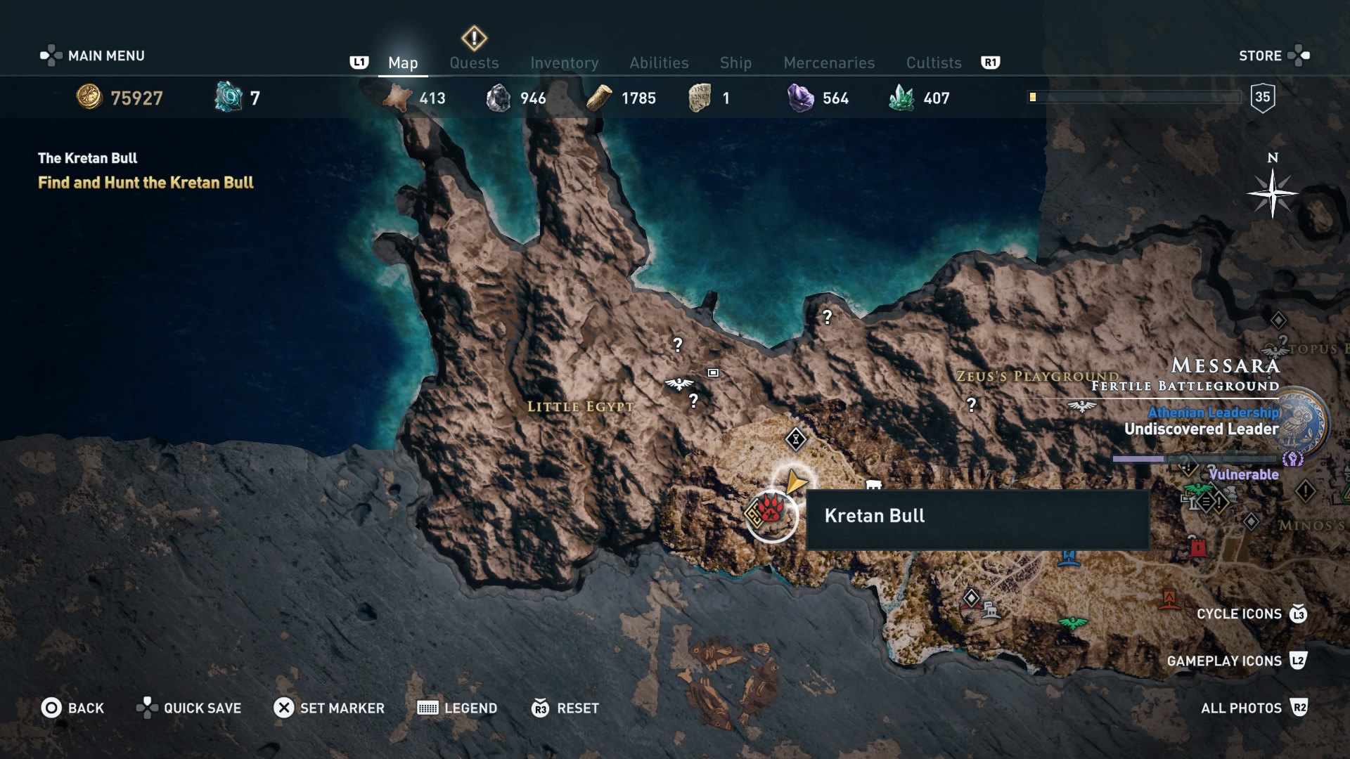 Assassin's Creed Odyssey: The Kretan Bull location