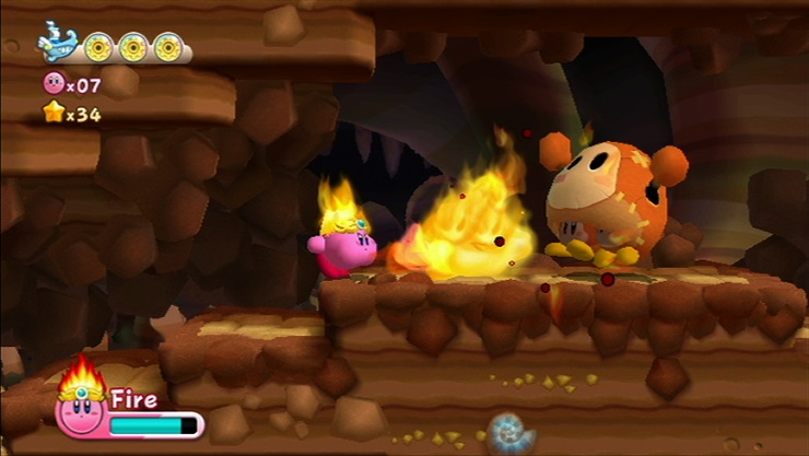 LTTP Kirby's Adventure Wii Screenshot