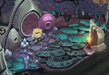 Curve Digital to publish point-and-click adventure The Little Acre LabExterior_Screengrab