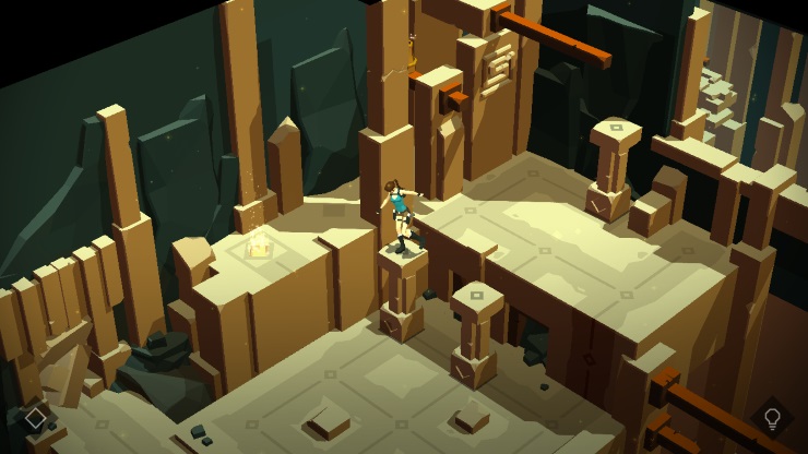 Lara Croft Go screen