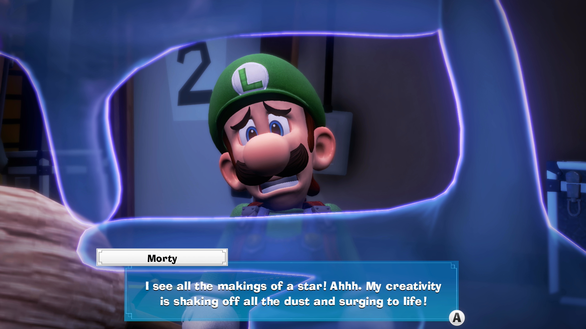 Luigi's Mansion 3: A screenshot showing dialogue