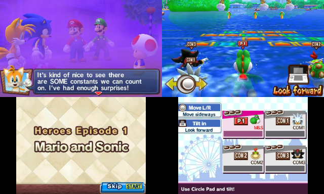 Mario and Sonic Olympic 3DS - Swimming/Fog