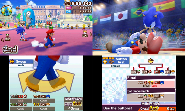 Mario and Sonic Olympic 3DS - Judo/Running