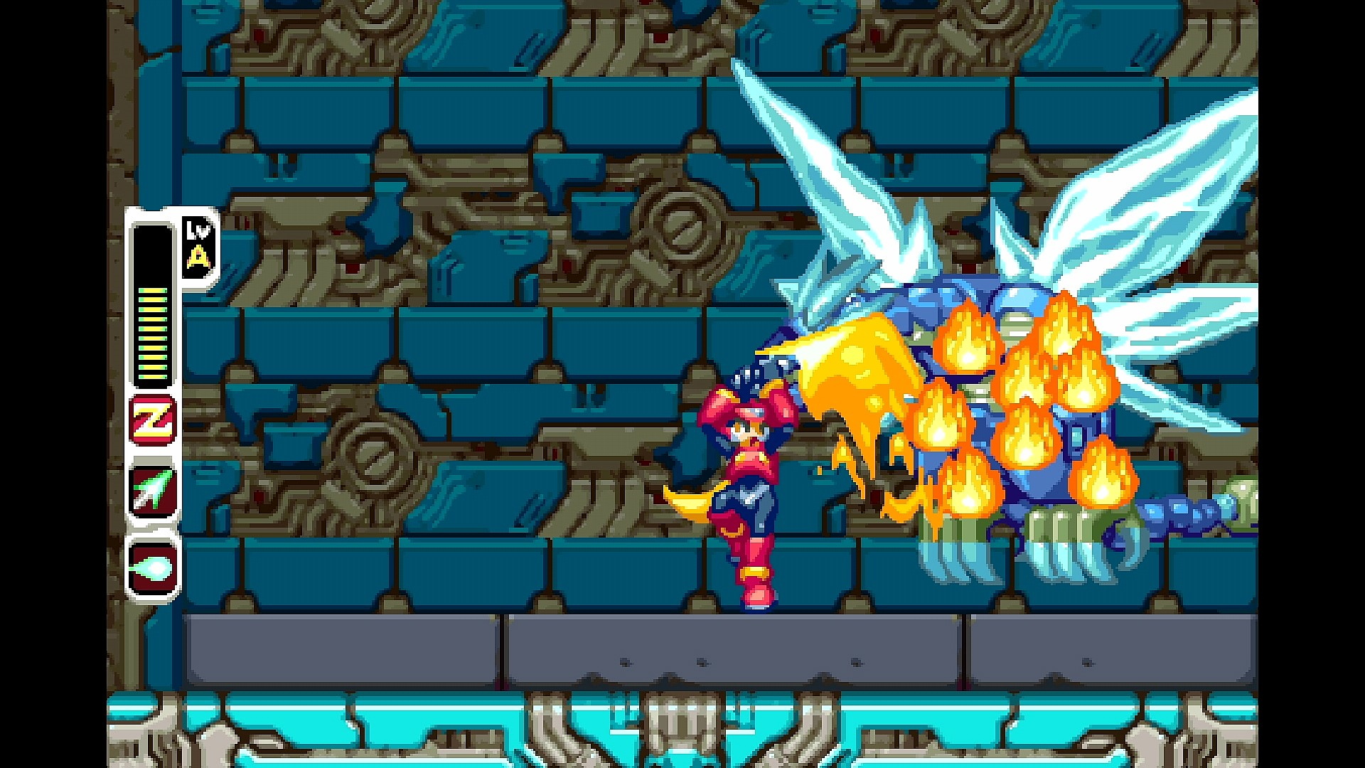 A screenshot from Megaman Zero ZX Legacy Collection 