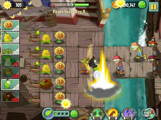 Screenshot of Plants vs. Zombies 2: It's About Time (Android, 2013