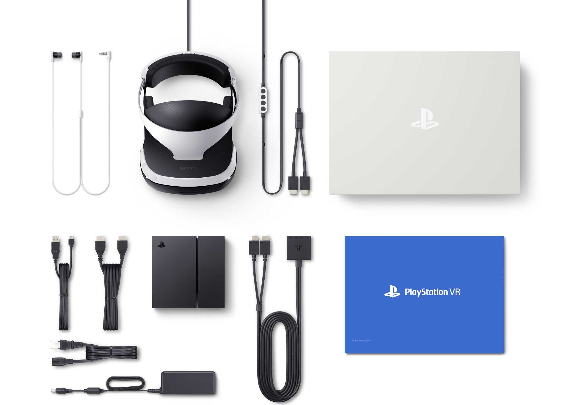 PlayStation VR full pack opened