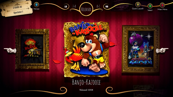 Rare Replay front end