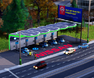 Make-Your-SimCity-a-Happier-Place-with-the-New-Nissan-Leaf-Charging-Station