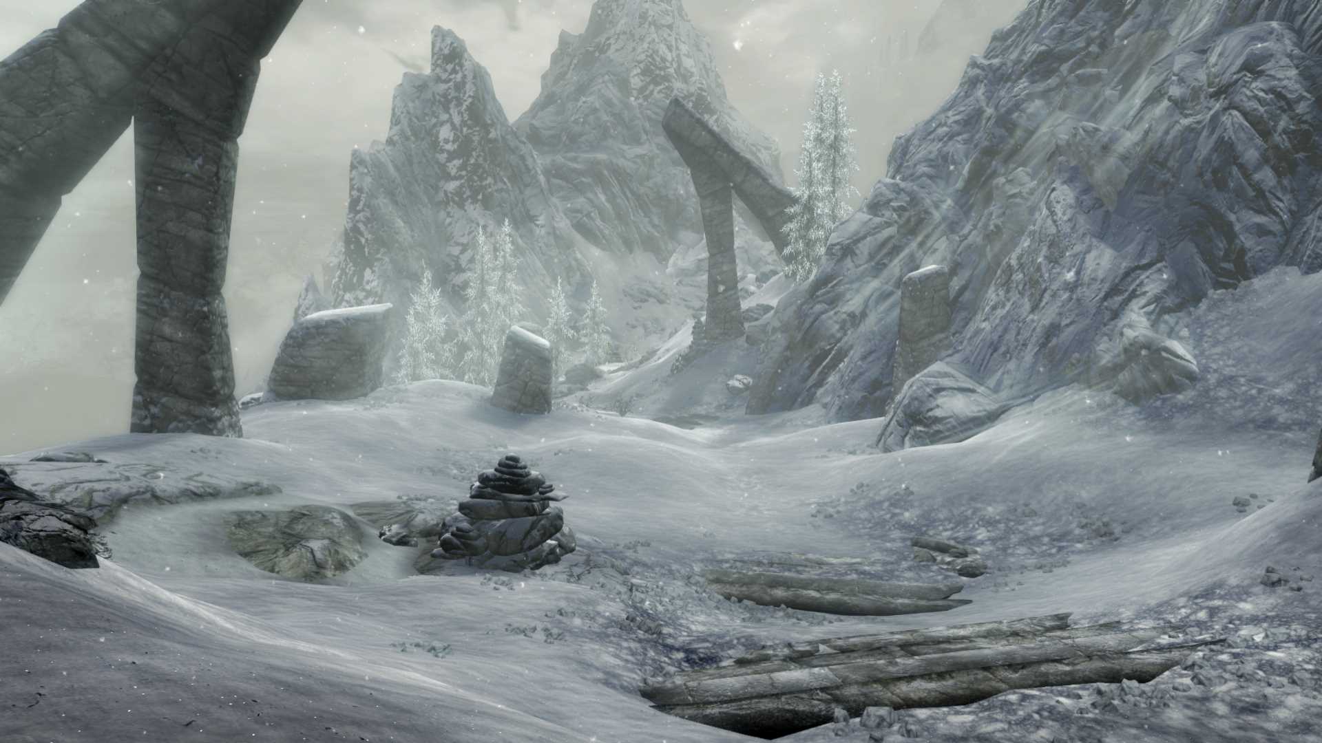 Skyrim Special Edition the snow looks pretty doesnt it