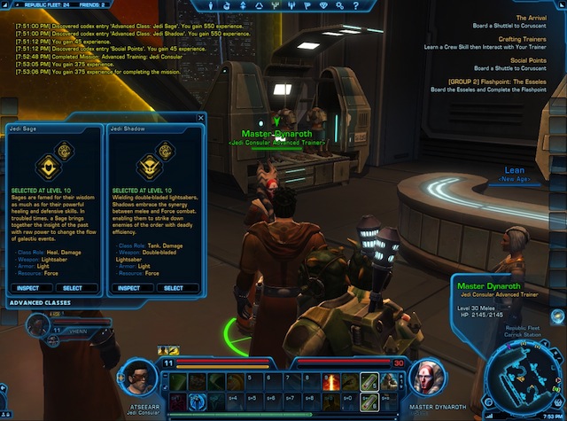 Star Wars: The Old Republic - Atseearr Choosing Specialisation