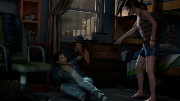 TLOU - Ellie defends herself from surprise