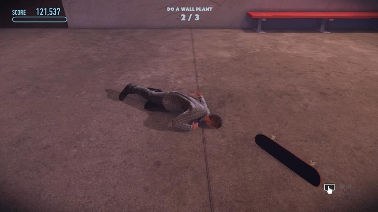 Tony Hawk faceplant