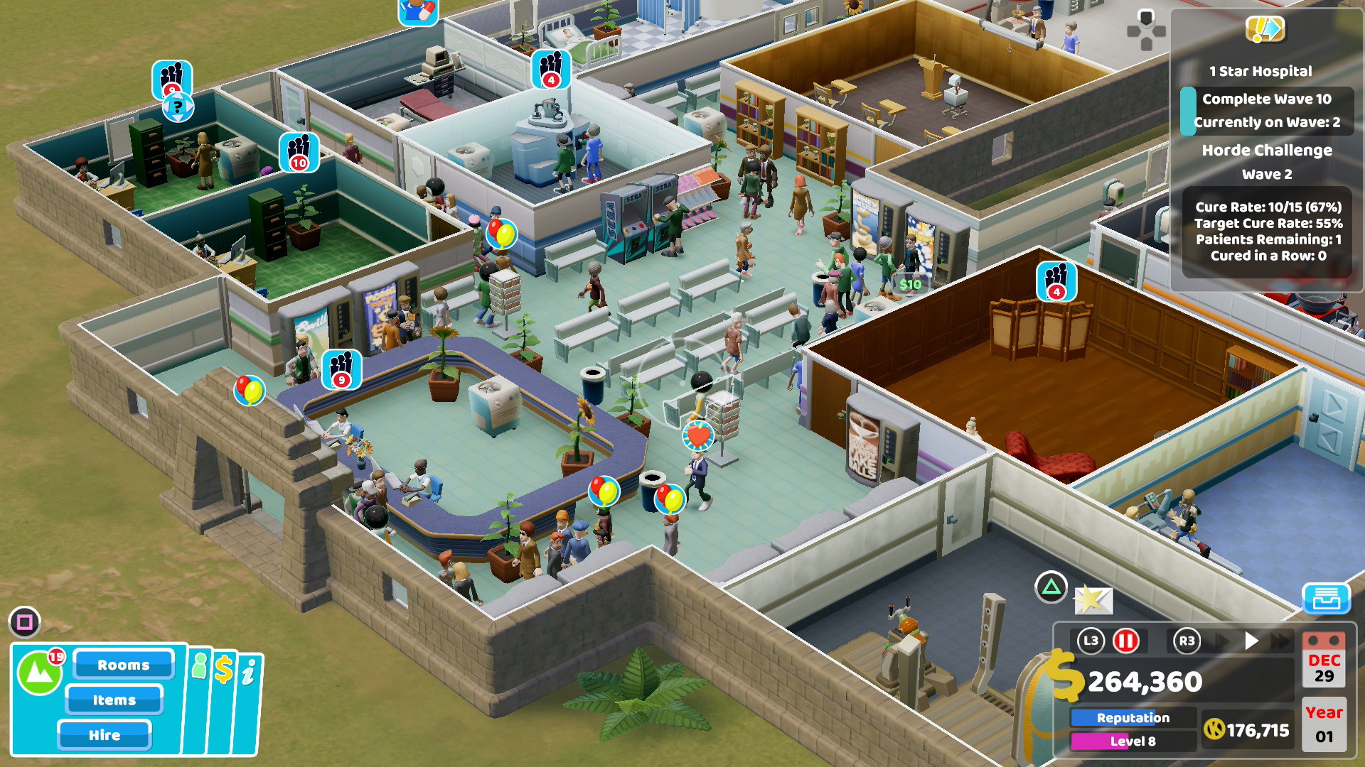 A screenshot of Two Point Hospital