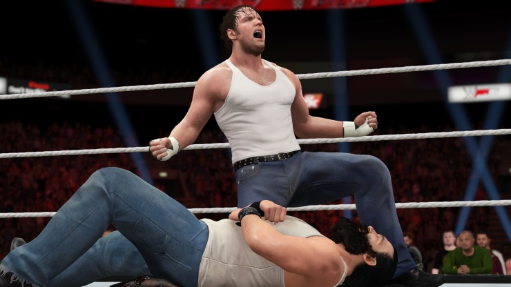 WWE 2K16 bloke shouting about something