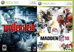 Wolfenstein vs Madden 10