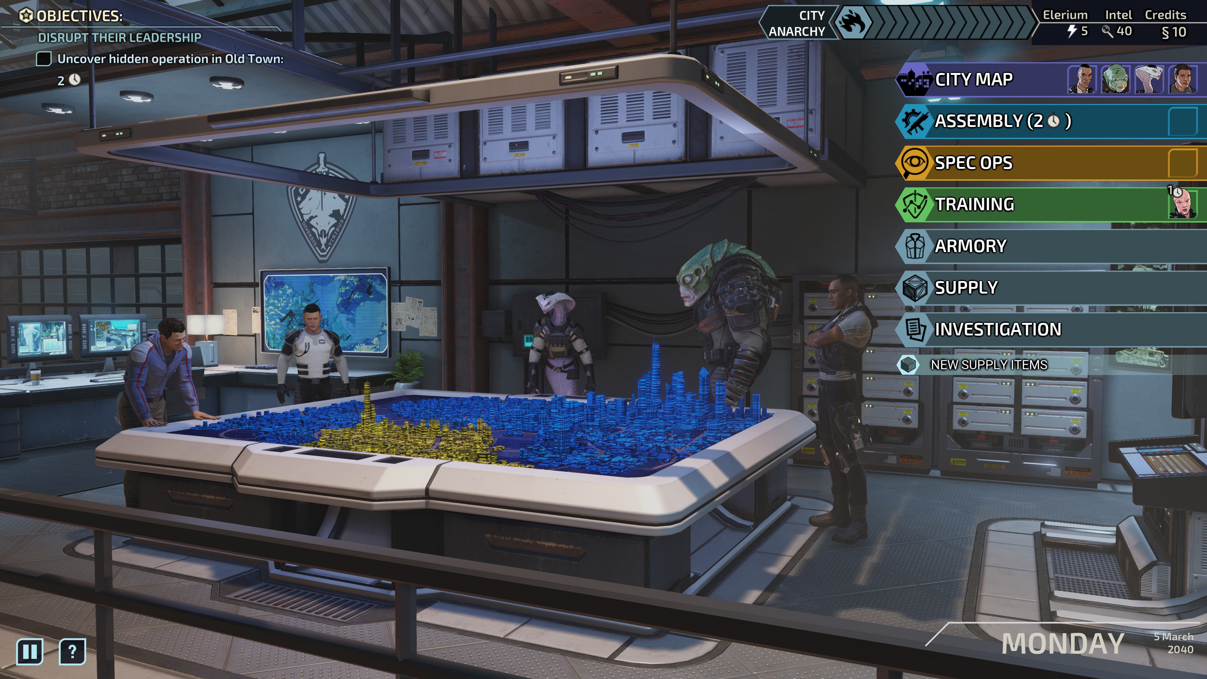 XCOM Chimera Squad screen 1