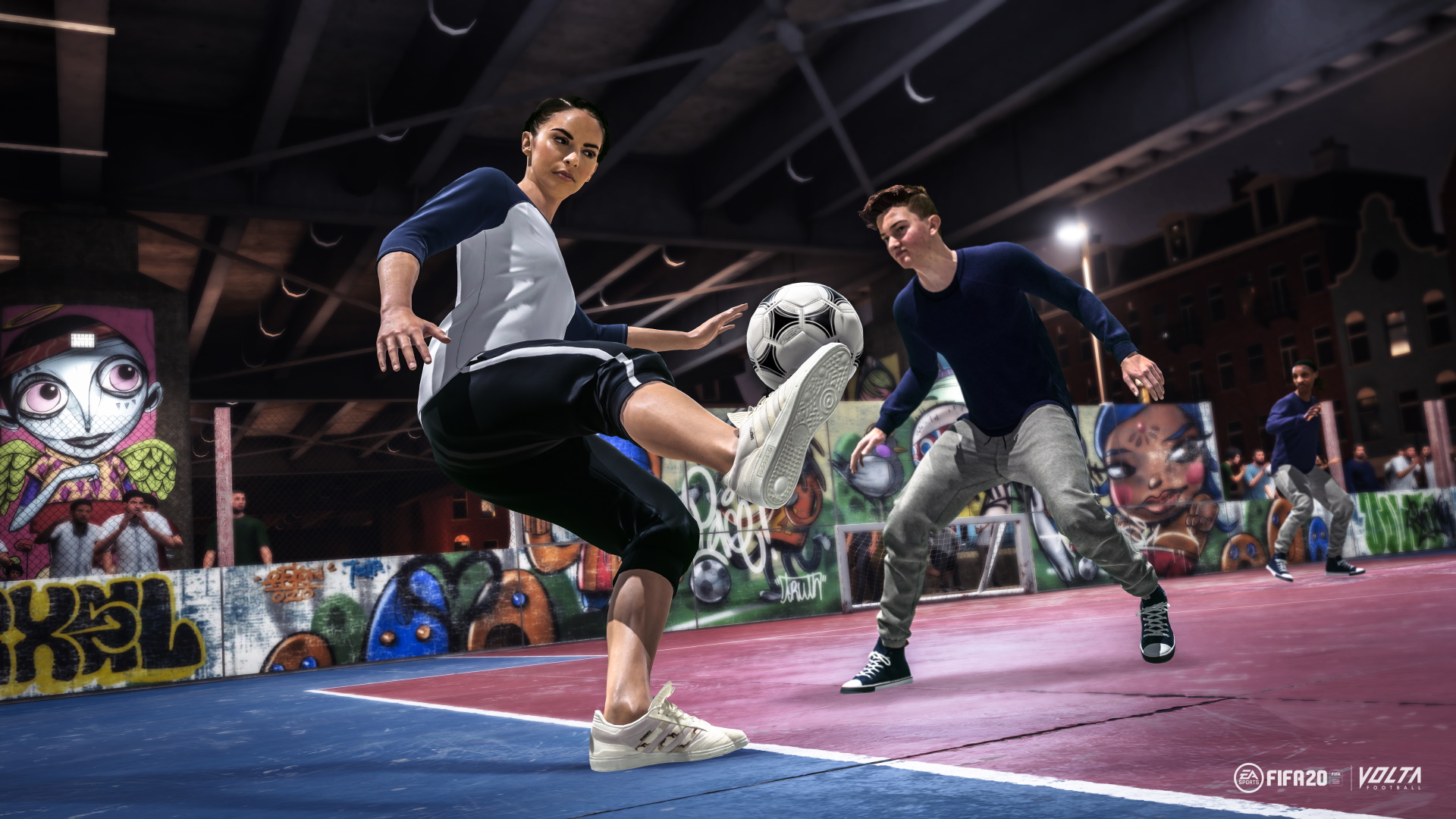 A screenshot from FIFA 20 Volta showcasing skill moves