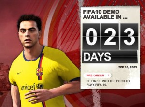 September 10th, the day we get a FIFA 10 demo.
