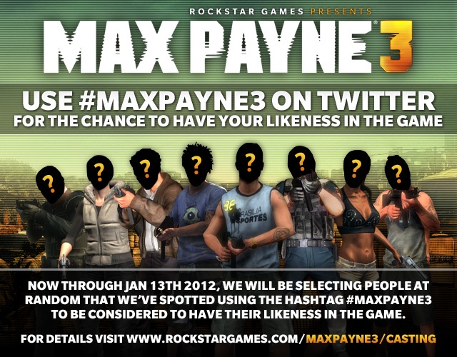 Your Likeness As A Max Payne 3 Multiplayer Character