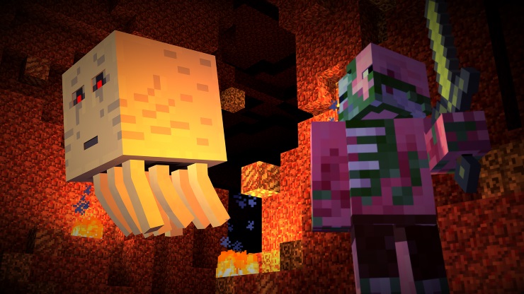 minecraft story mode Pigman Ghast