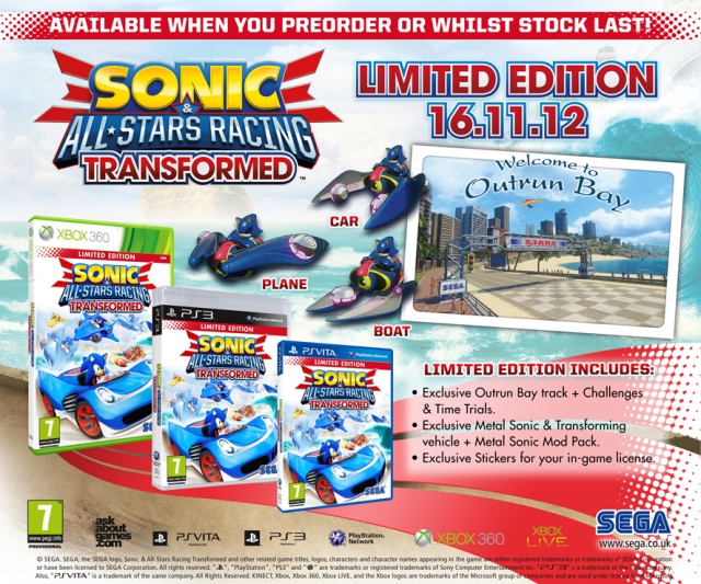 Sonic & All-Stars Racing Transformed: Limited Edition Revealed