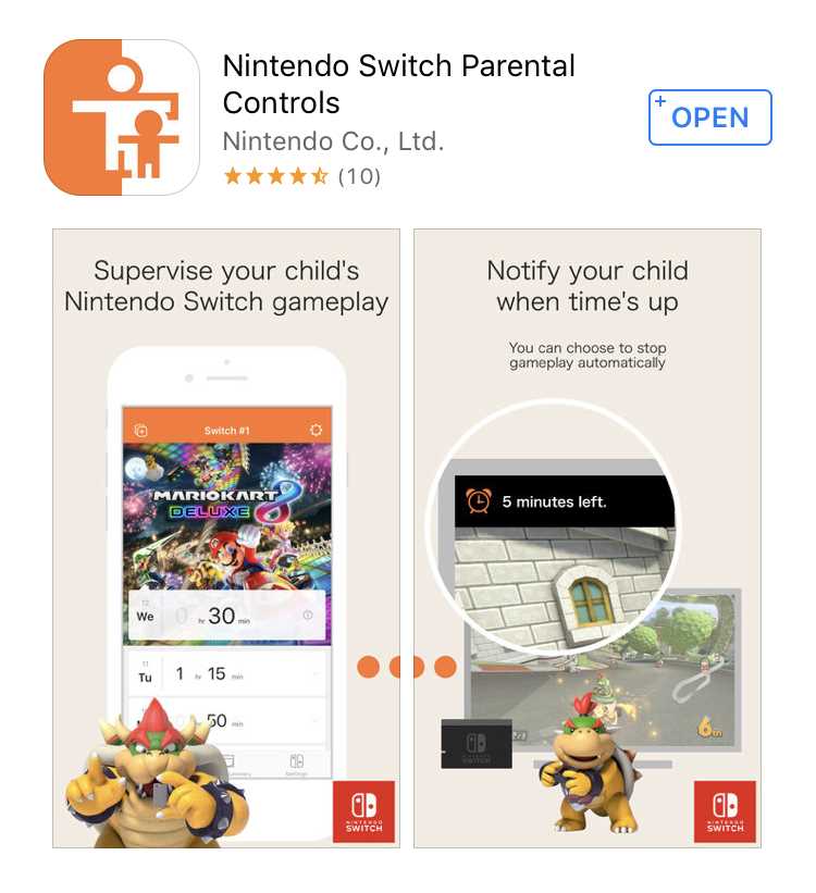 switch parental controls