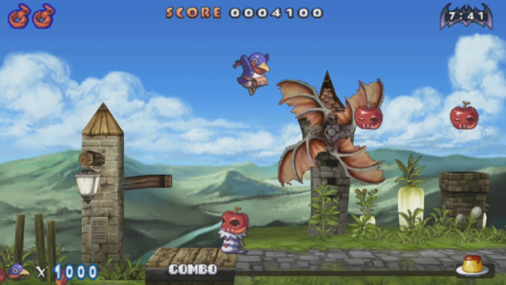 A screenshot of the first Prinny game