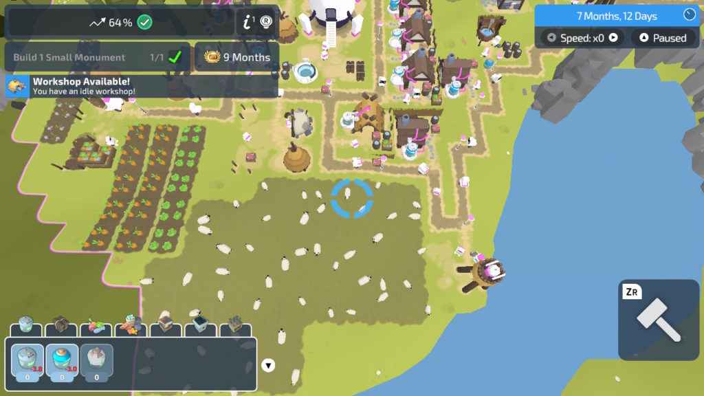 A screenshot of The Colonists