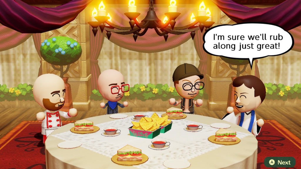 A screenshot of Miitopia