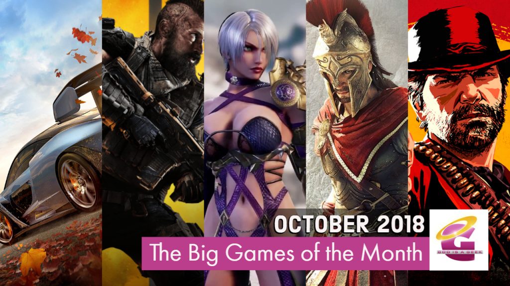 of October: Red Redemption 2, Call of Duty: Black Ops Horizon 4, Assassin's Creed Odyssey, and more | GodisaGeek.com