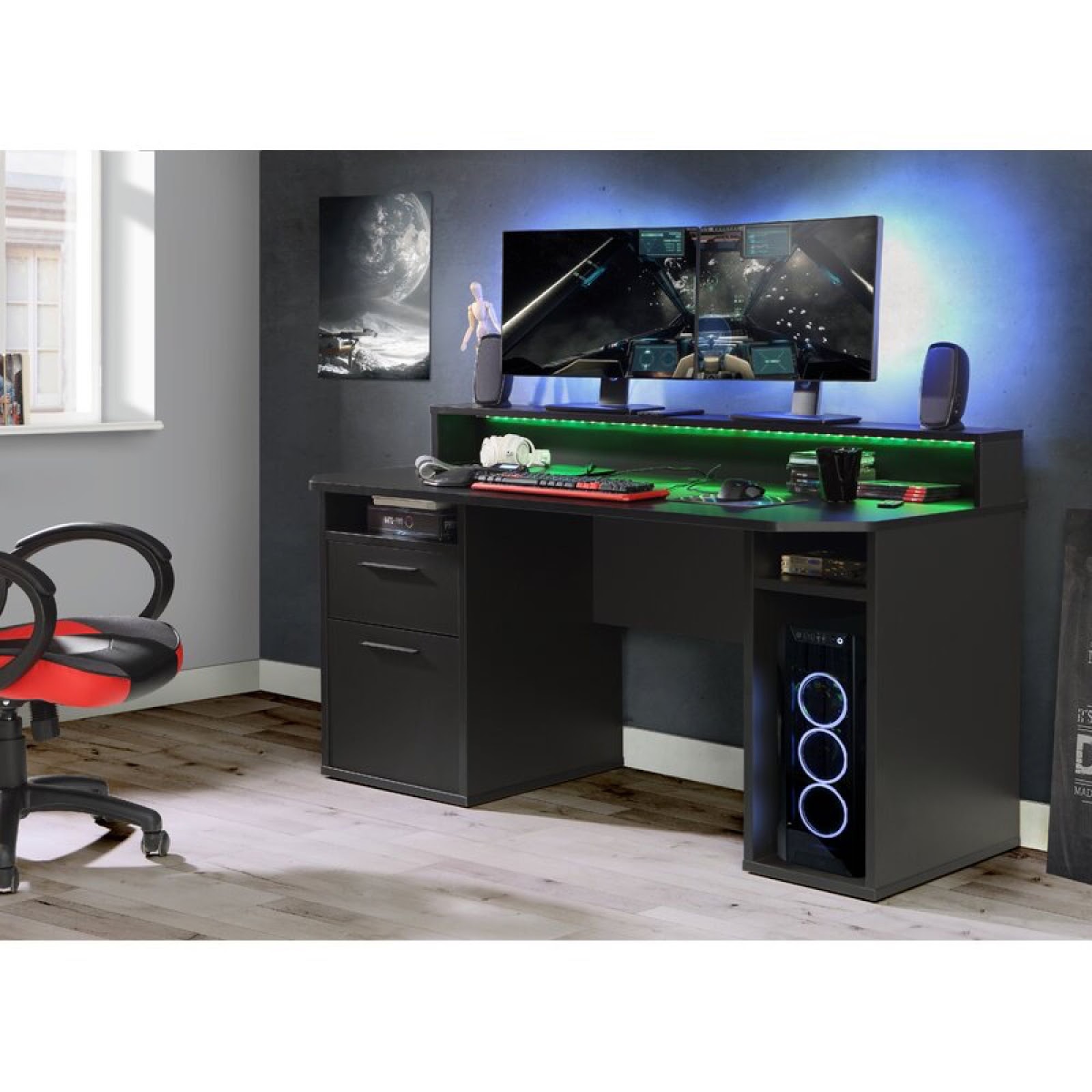 Gaming Desks  LYNX RGB Gaming Desk