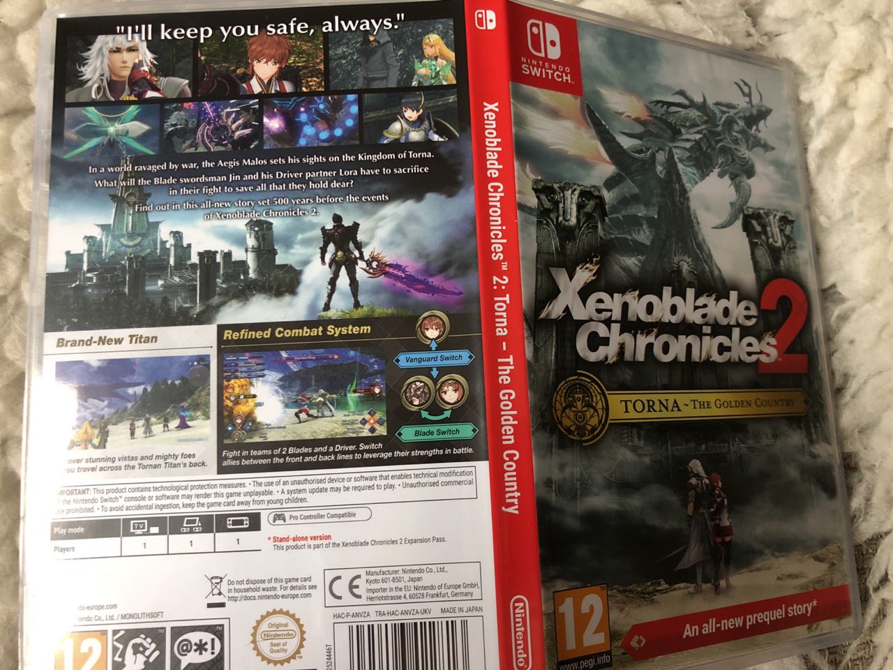 Xenoblade Chronicles 2 Torna The Golden Country Unboxing, Reverse