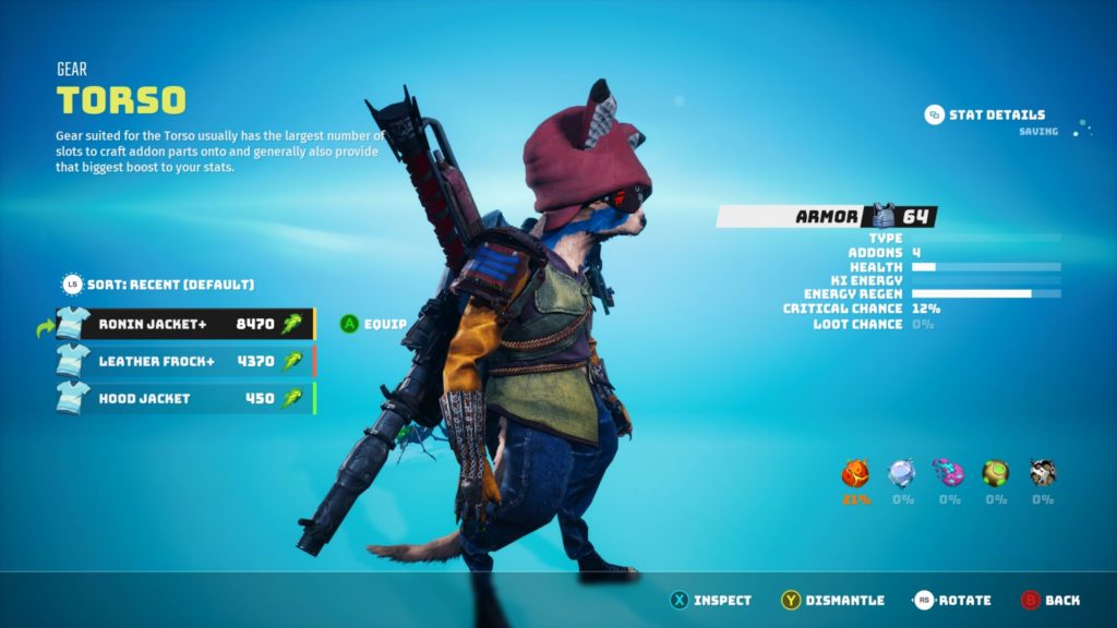 Biomutant review: customisation