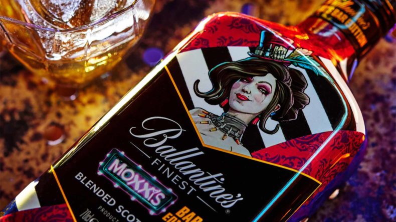 Borderlands' Mad Moxxi is joining up with Ballantine's Scotch Whiskey