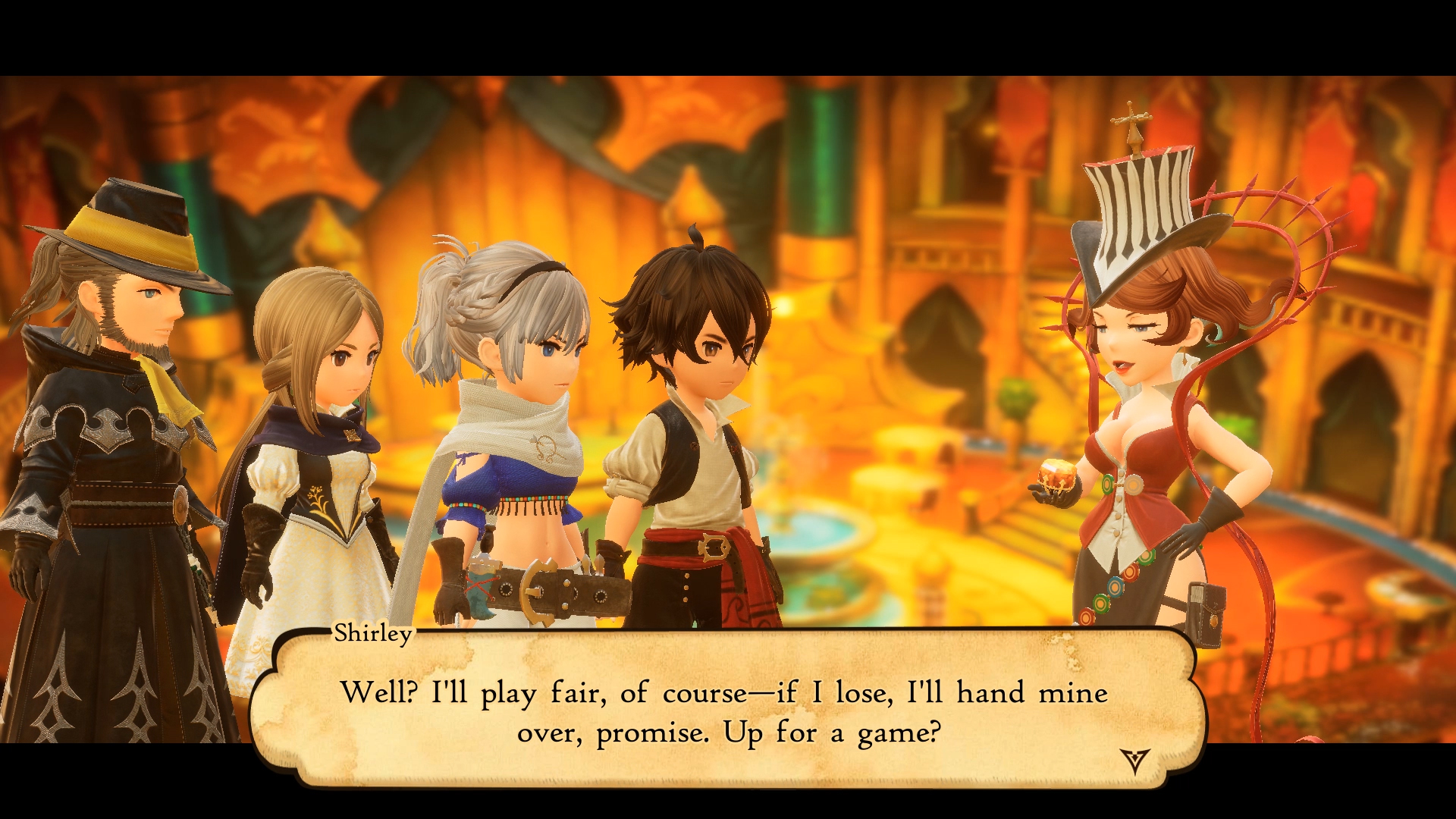 Bravely Default II Cutscene